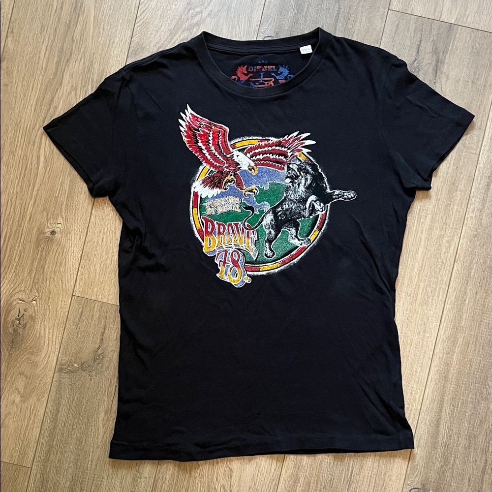 Black Graphic Diesel T-Shirt